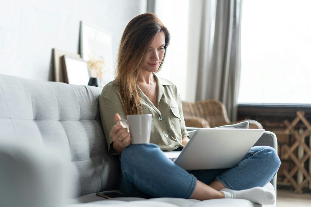 girl researching hormone therapy